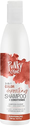 Punky Colour 3-in-1 Color Depositing Conditioner & Hair Cleanser - Auburnmazing, Semi Permanent Hair Color, Temporary Hair-Dye, Sulfate-Free, Vegan Beauty & Personal Care Punky