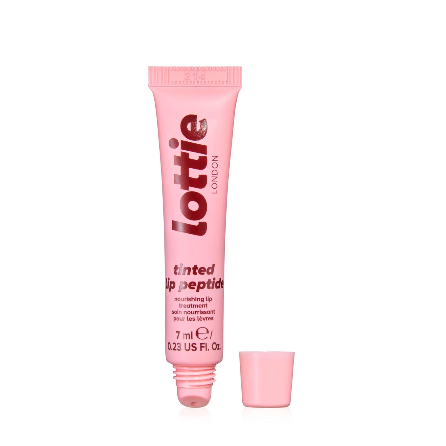 Lottie London Tinted Lip Peptide in Cotton Candy, Hydrating skincare / makeup hybrid lip balm with Shea Butter & Vitamin E to repair and nourish lips Beauty and Personal Care Lottie London