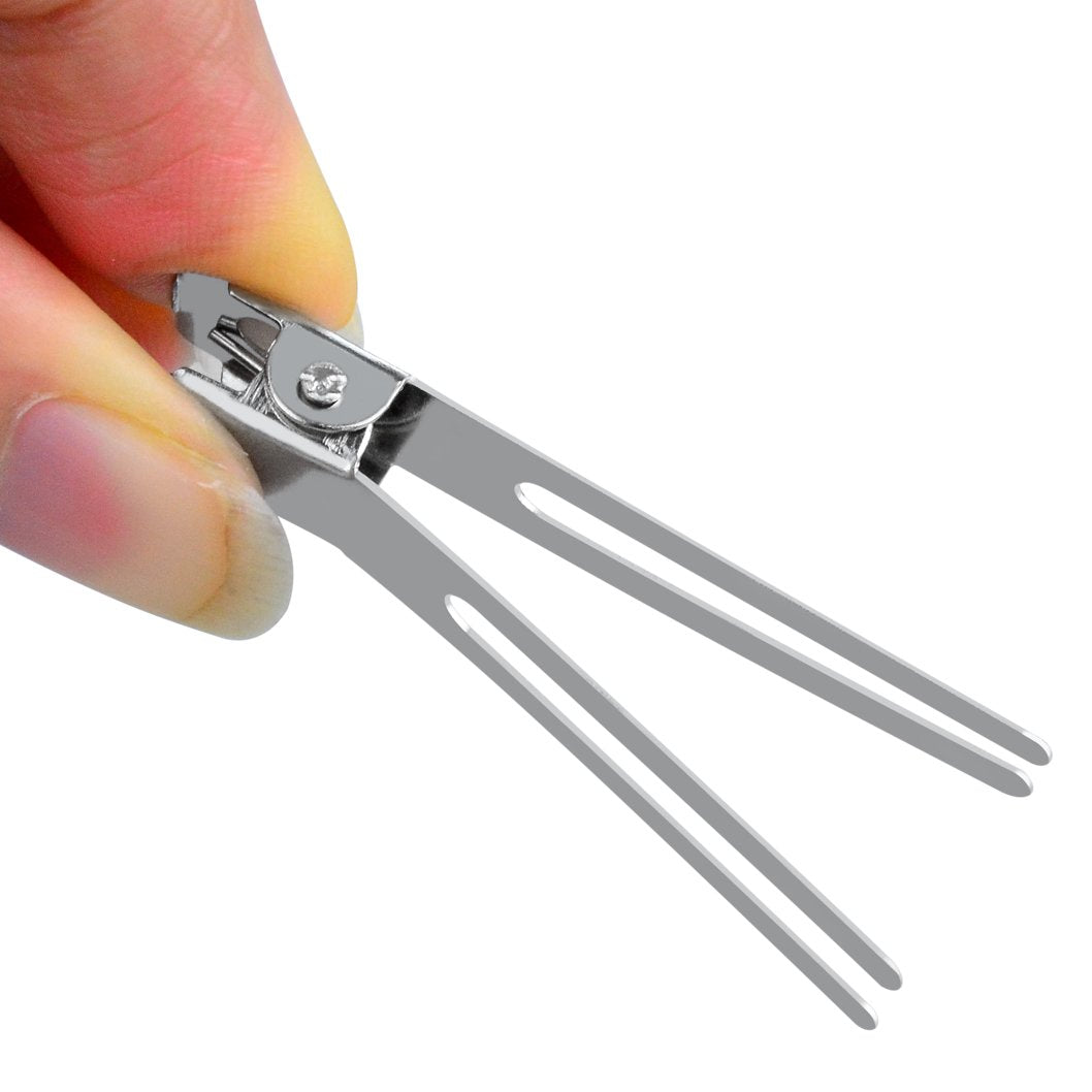 50pcs Hairdressing Double Prong Curl Clips, Wobe 1.8" Setting Section Hair Clips Metal Alligator Hairpins for Bow Great Pin Clip, Styling Salon Beauty & Personal Care Wobe