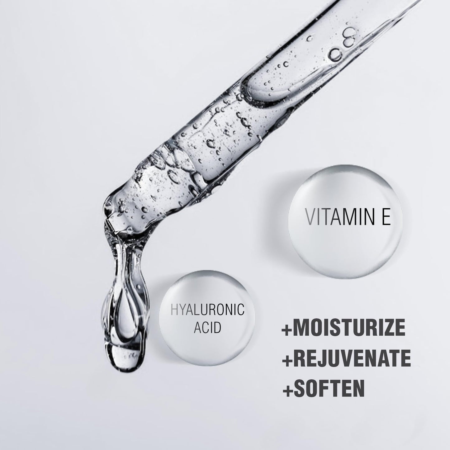 Gentlehomme - Hyaluronic Acid Face Serum - Men’s Facial Serum - With 3% Hyaluronic Acid & Vitamin E - Helps Moisturize, Rejuvenate & Soften Skin - Day Beauty & Personal Care Gentlehomme