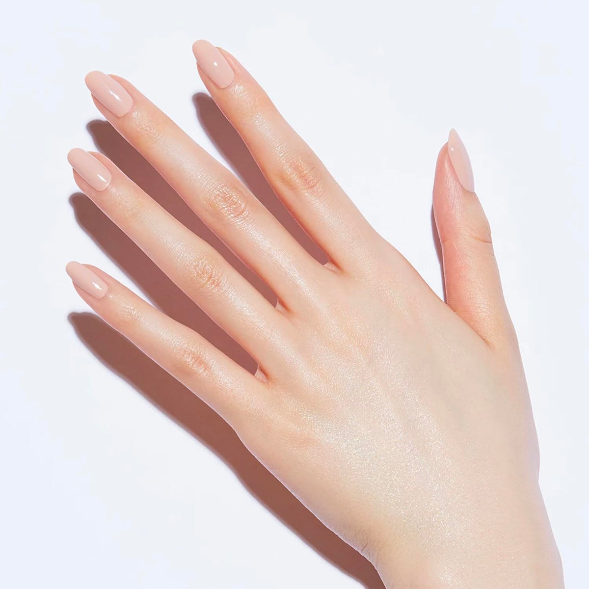 Static Nails Liquid Glass Lacquer, Longer Lasting 8+ Free Treatment Nail Polish (Nudes/Neutrals) (Skinny Dip) - Quick Dry Finger Nail Polish - DIY