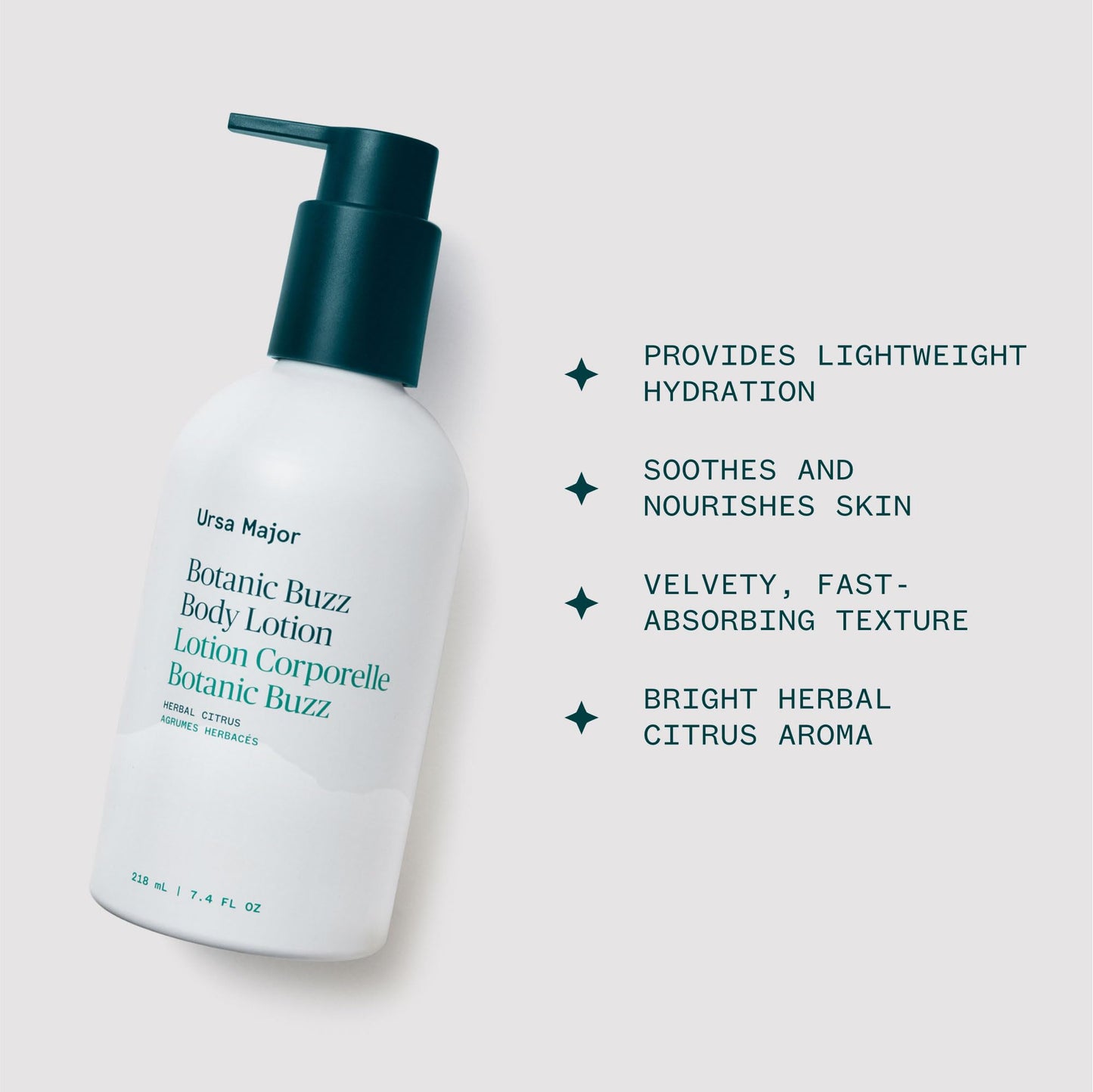 Ursa Major Botanic Buzz Body Lotion | Natural, Vegan and Cruelty-Free | Moisturizes, Soothes and Hydrates Skin | Formulated for Men & Women | 7.37 Beauty & Personal Care Ursa Major