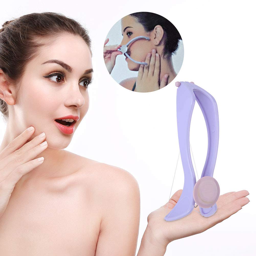 Socobeta Hair Epilator Threading Epilator Cotton Hair Remover Tool for Neck Hair Removal with 10 Cotton Lines (Glasses Box) Beauty and Personal Care Socobeta