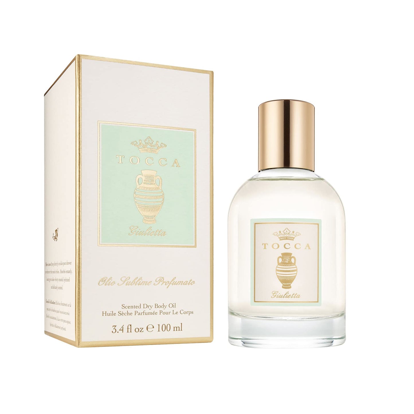 Tocca Giulietta Scented Dry Body Oil, 3.4 Fl Oz - Olio Sublime Profumato Body Fragrance Featuring Pink Tulips, Green Apple & Vanilla Orchid Beauty & Personal Care Tocca