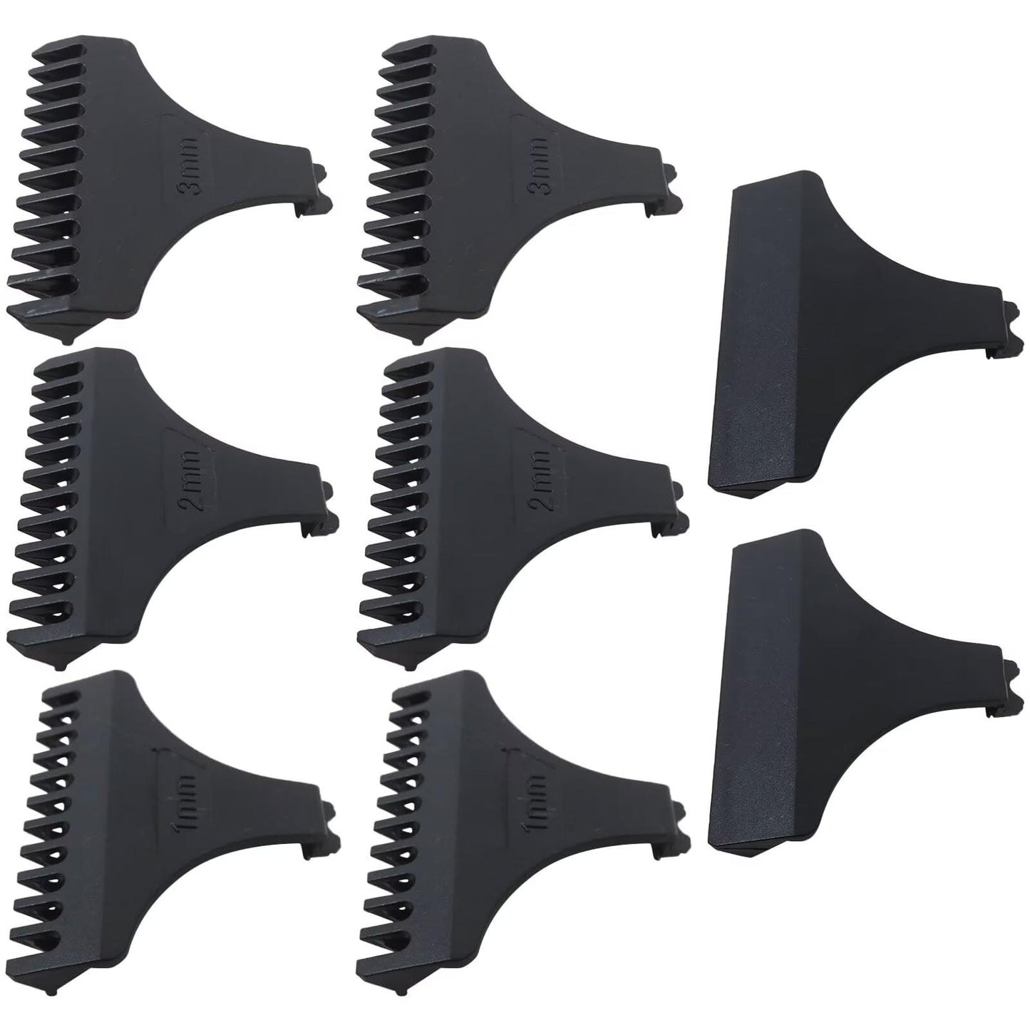 Premium 8 Pcs Hair Clipper Limit Comb Guide 1MM 2MM 3MM Guides Set with Protection Guard Cover for Vintage T9 Height 31mm 32mm T-Blade Electric Beauty and Personal Care Acupress