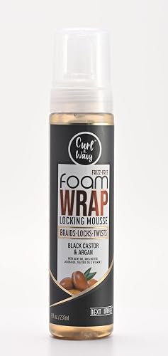NEXT IMAGE Foam Wrap Locking Mousse (Black Castor & Argan) Beauty & Personal Care NEXT IMAGE