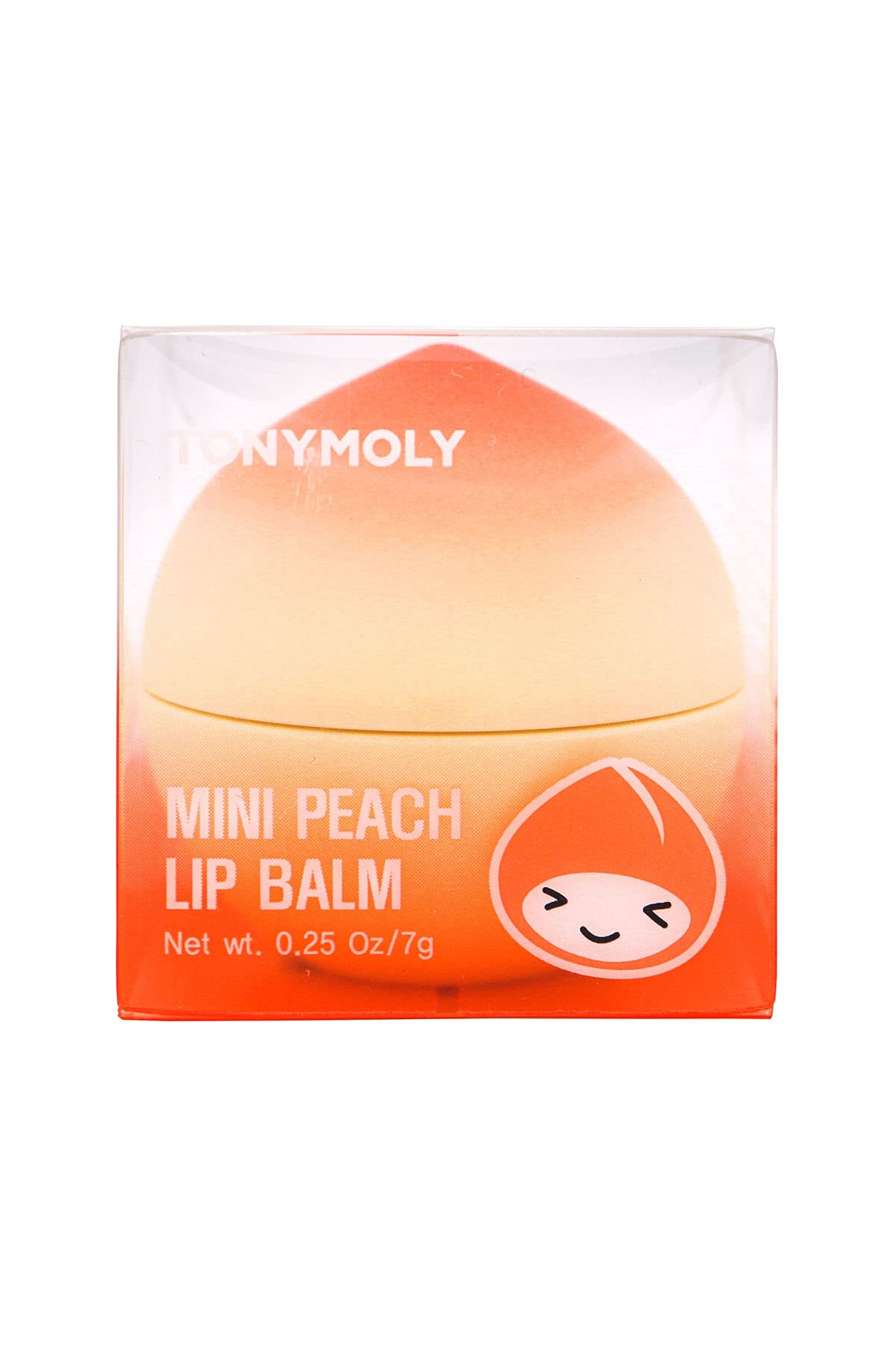 TONYMOLY Mini Peach Lip Balm, Moisturizing & Hydrating Korean Lip Care, Long-Lasting Travel-Friendly Formula with Peach Scent, Giftable Lip Care Beauty & Personal Care TONYMOLY