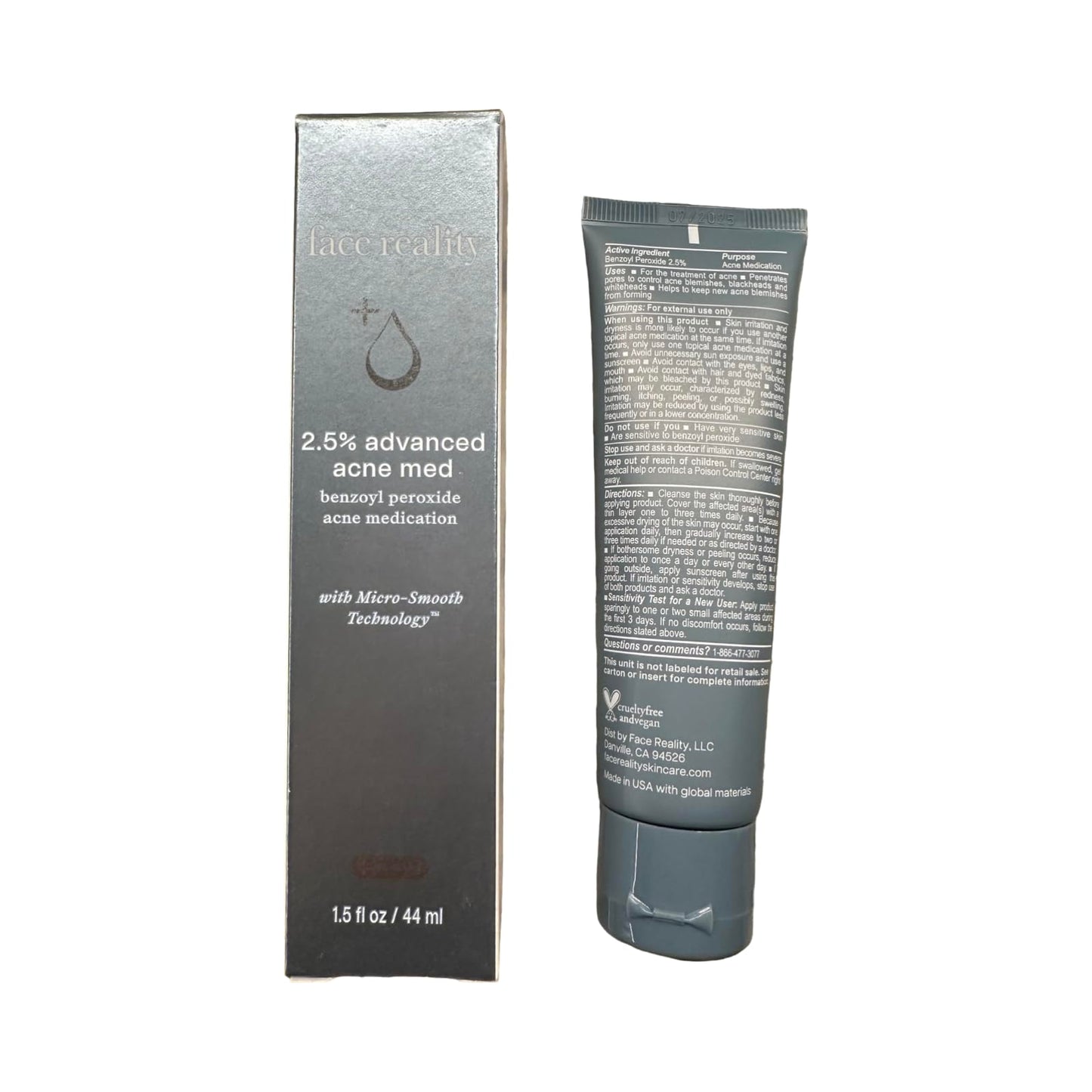 2.5% Acne Med | Face Reality Skincare, Off White Beauty & Personal Care Face Reality Skincare