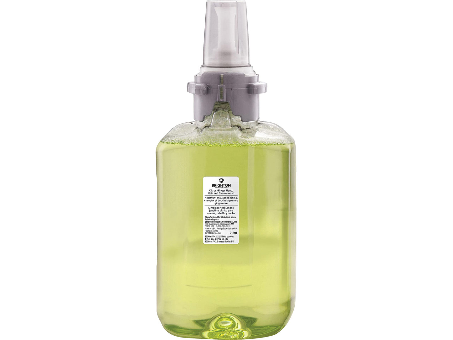Coastwide Professional Foaming Hand Soap Refill for BP12 Dispenser, Citrus Ginger Scent, 1250 ml., 3/Carton Beauty & Personal Care BRIGHTON PROFESSIONAL