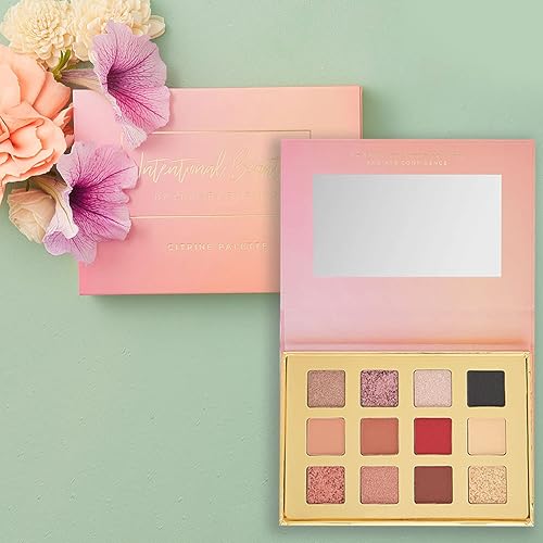 bellapierre Lindsey Stirling Citrine Palette | 12 Color Eyeshadow Palette Infused with Citrine Crystal | Non-Toxic & Paraben Free | Cruelty Free Beauty & Personal Care bellapierre