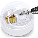 HiANNE Nail Art Cleaner Tool Case with Steel Wire Brush and Nylon Brush for Cleaning Carbide/Ceramic Nail Drill Bits, Anti-splash Design, Removable Beauty & Personal Care HiANNE