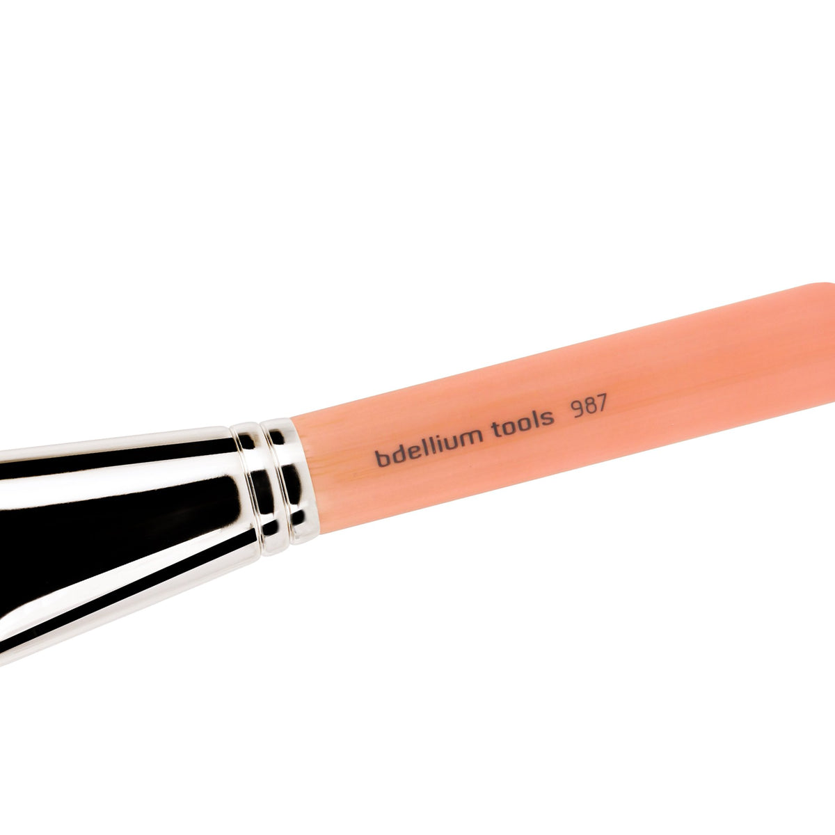 Bdellium Tools Professional Makeup Brush - Pink Bambu Series 987 Face Blending - With Soft Synthetic Fibers, For Contour Lines (Pink, 1pc)
