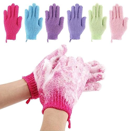 12 Pcs Exfoliating Shower Bath Gloves for Shower,Spa,Massage and Body Scrubs,Dead Skin Cell Remover Solft and Suitable for Men,Women and Children Beauty & Personal Care Codream