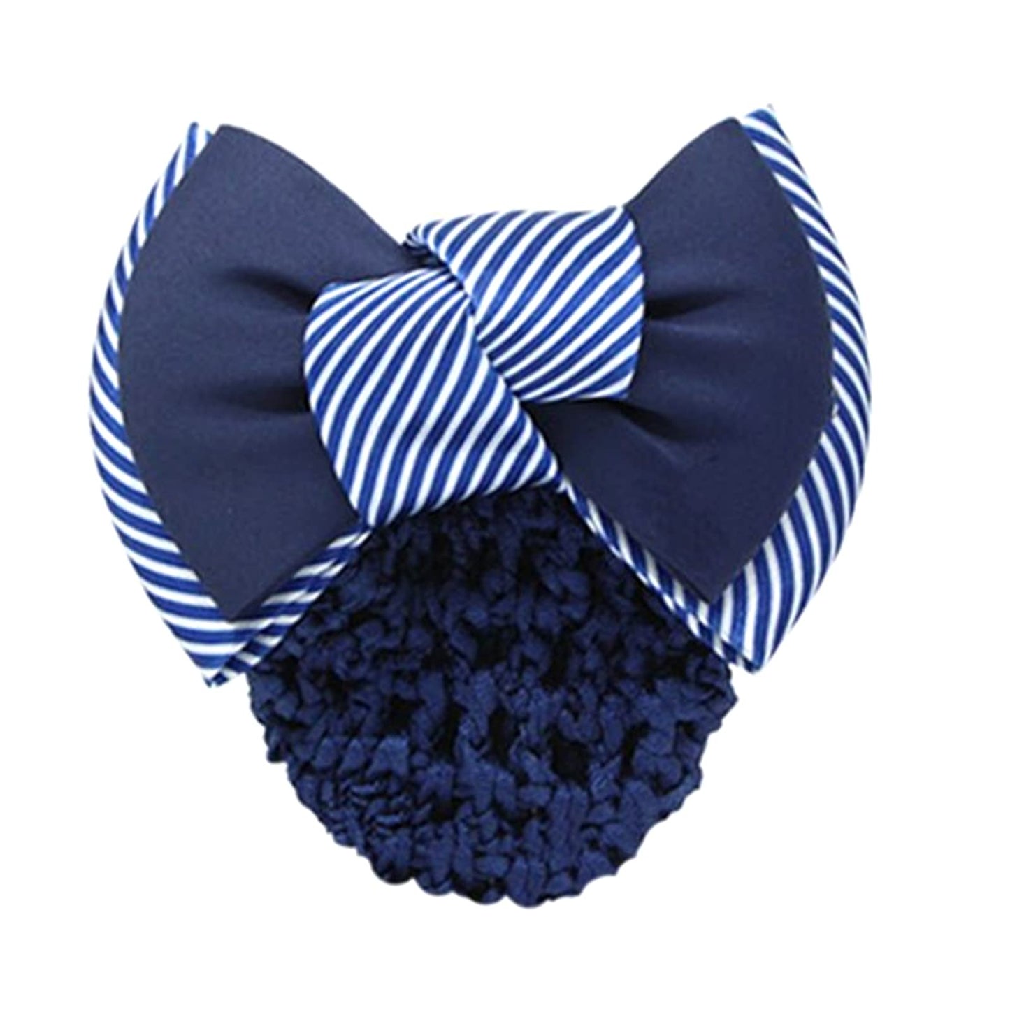 iRIIRIO 4pcs Women Hair Clip with Bowknot Hair Bun Cover Barrettes Net Snood Hairnet Bow Bow-knot Decor Hair Clip Hairnet for Ladies(Blue) Beauty & Personal Care iRIIRIO