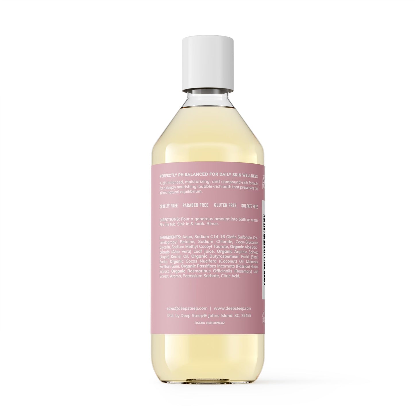 Deep Steep Bubble Bath, Passion Fruit Guava, 10 oz - Soothing Soak with Shea Butter, Argan Oil, Aloe Vera & Coconut Oil - Vegan, Sulfate-Free Beauty & Personal Care Deep Steep