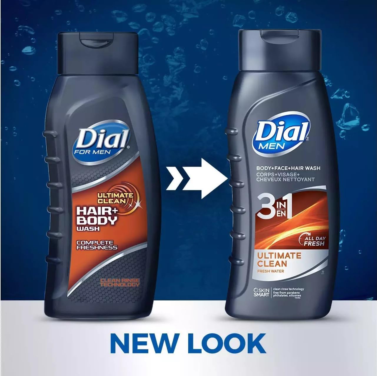 For Men Body Wash + Hair Ultimate Clean 16 Ounce (473ml) (Pack of 6) L8 Beauty & Personal Care 7MAGIC