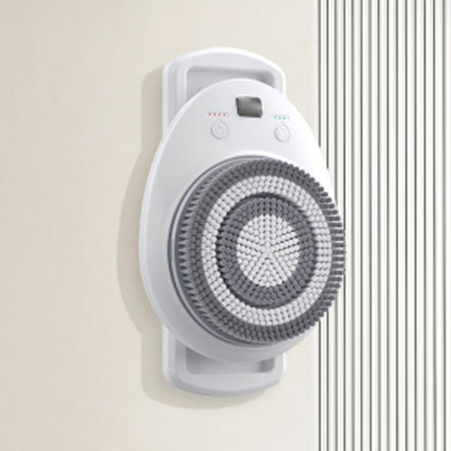 QUGURLID Wall Mounted Exfoliating Brush,Electric Back Bath Brush Automatic Rota Tion w/7.09" Large Brush Head and 3 Speed Adjustment Shower Brush Beauty and Personal Care QUGURLID