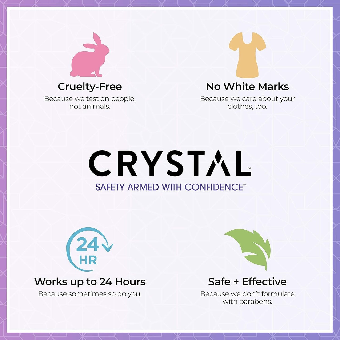 Crystal Mineral Deodorant Roll-On, Lavender & White Tea 2.25 oz (Pack of 12) Beauty and Personal Care Crystal Essence