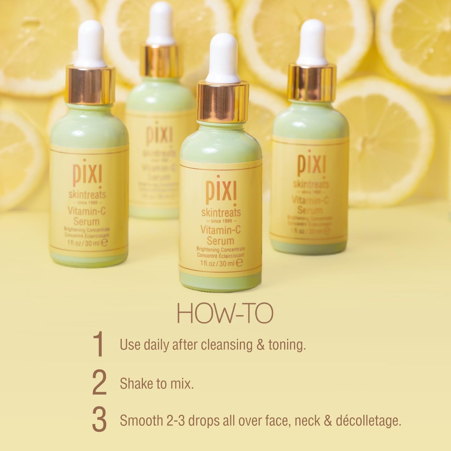 Pixi Vitamin-C Serum | Brightening Daily Vitamin-C Serum For Radiant Skin | Maintain A Youthful Complexion | 1.01 Fl Oz Beauty & Personal Care Pixi