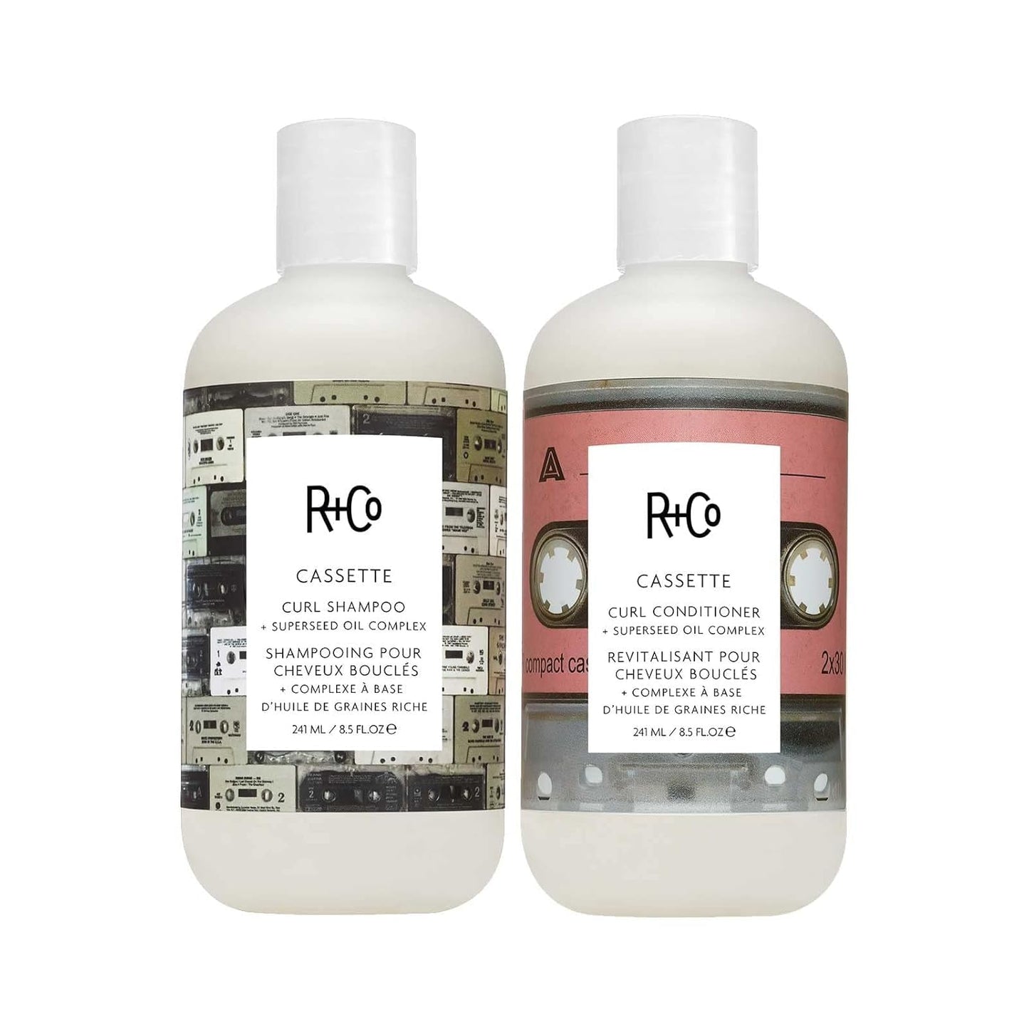 R+Co Cassette Curl Shampoo and Conditioner Set - Lightweight Curl Definition & Frizz Control for Natural, Bouncy Curls - Adds Shine & Moisture Beauty & Personal Care R+Co