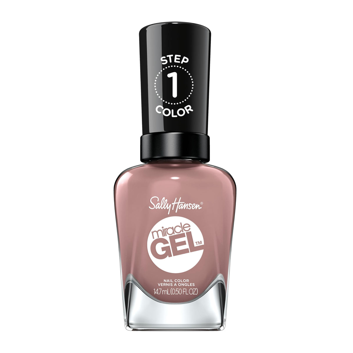 Sally Hansen Miracle Gel Salon Quality Nail Polish | Gel-Like Formula, Two-Step System, No UV Light Needed, Long Lasting | Semi-opaque | 494 Love Me