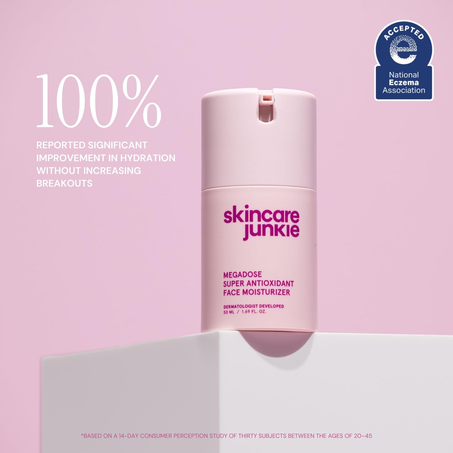 Skincare Junkie Megadose Super Antioxidant Face Moisturizer for oily, acne-prone, normal, sensitive, and combination skin, Dermatologist developed Beauty & Personal Care Skincare Junkie