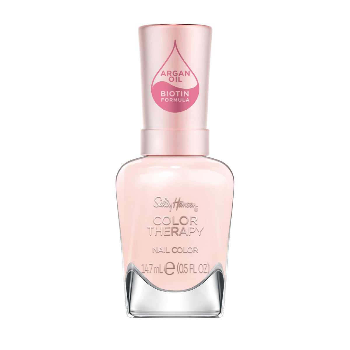 Sally Hansen Color Therapy Nail Polish | Biotin, Argan Oil, Long Lasting, Healthy Nails, Nail Strengthener, Sheer | 536 My Sheer | Light Pink Nail Beauty & Personal Care Sally Hansen