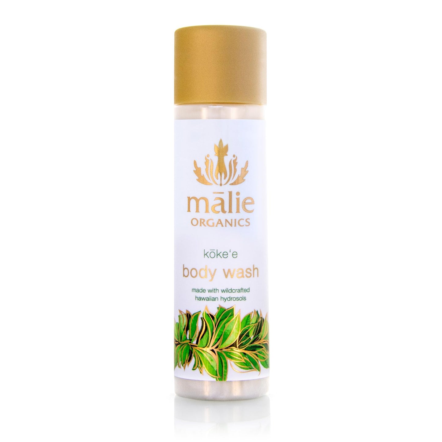 M?lie Organics Body Wash, K?ke‘e, 2.5 oz Travel Size, Hydrating Body Wash + Shave Wash, Aloe + Awapuhi + Spirulina, Vegan Beauty & Personal Care Malie