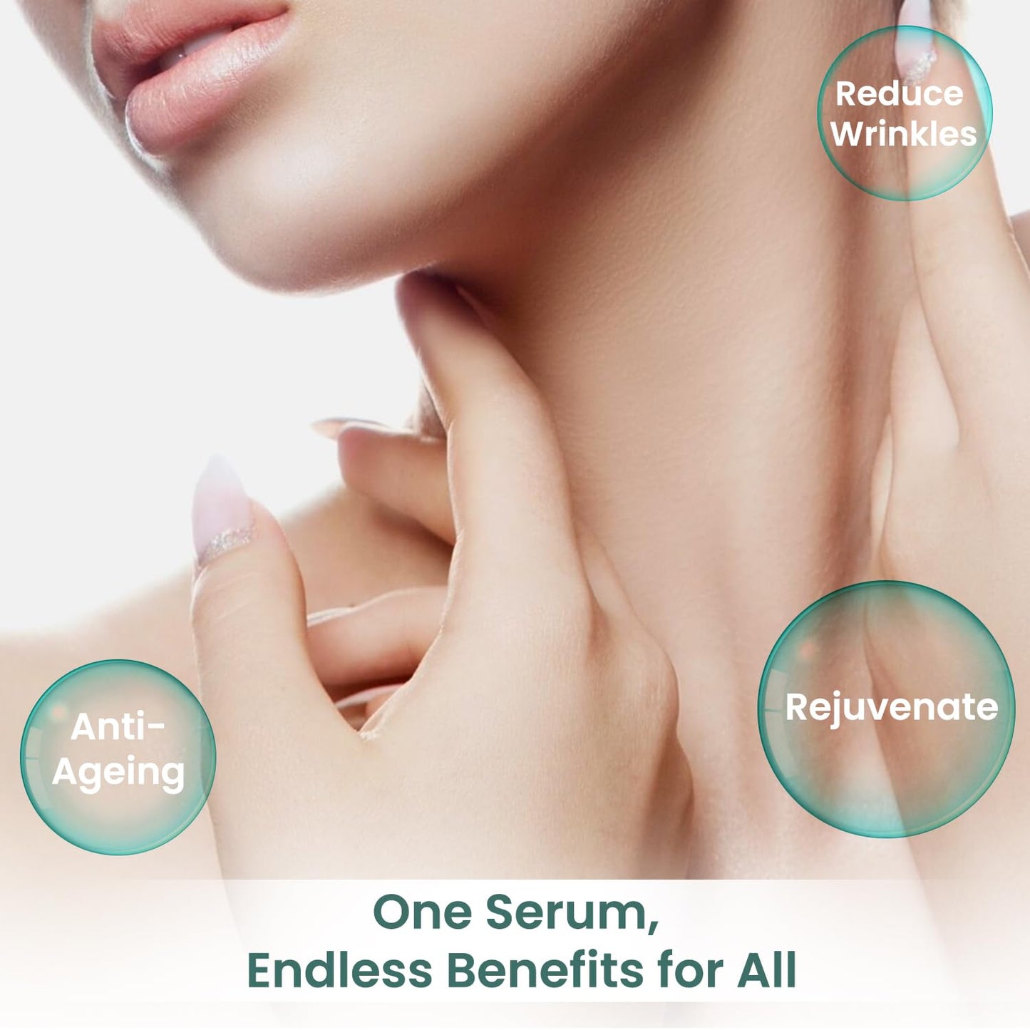 Anti-wrinkle Neck Serum with Rose Water & Collagen | Vitamin C & E, Mulberry Root, Biotin | Neck Skin Tightening, Firming, Lifting, Moisturizing | Beauty & Personal Care Dermisyou