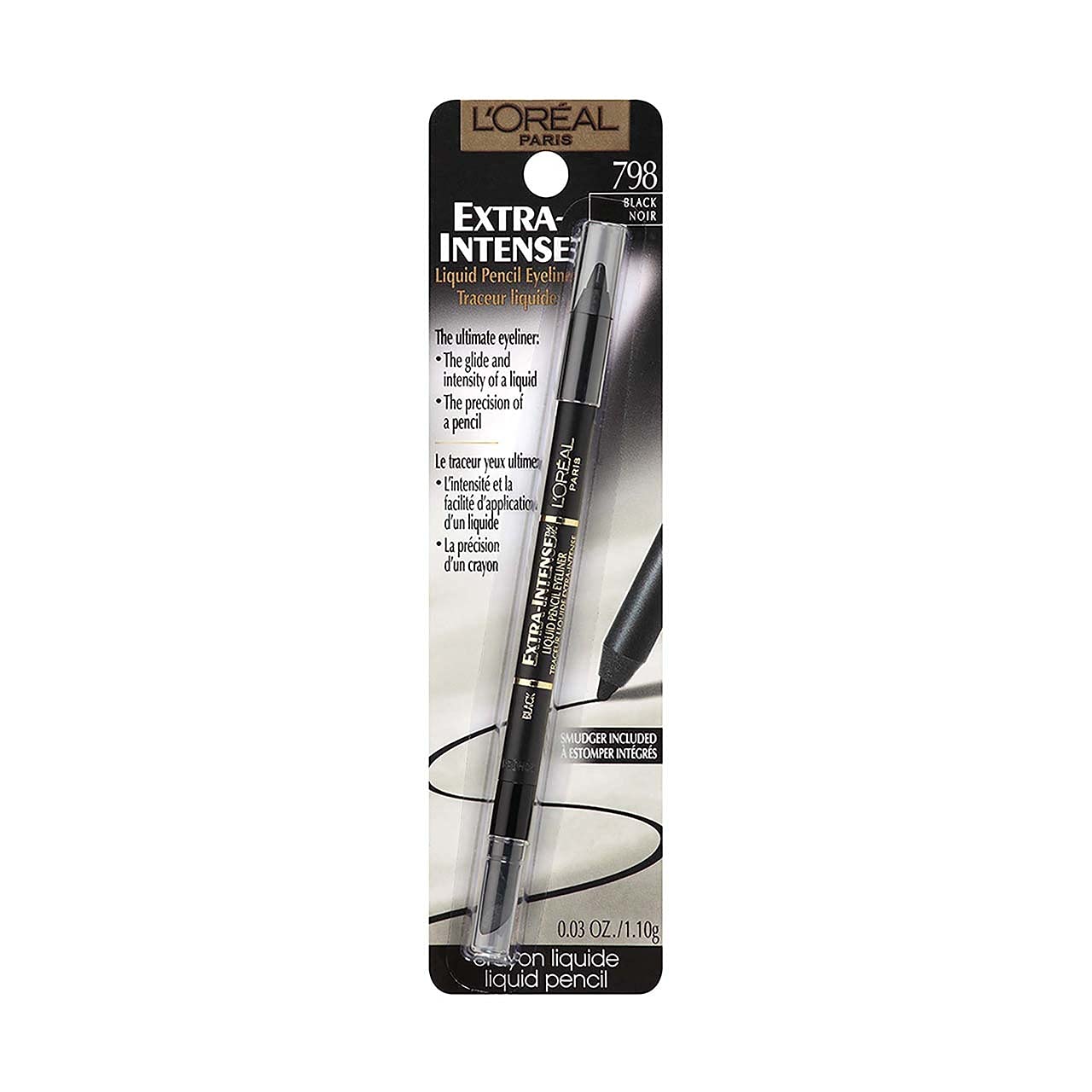 L'Oréal Paris Extra-Intense Pencil Eyeliner, 798 Black (Pack of 2) Beauty & Personal Care L'Oreal Paris