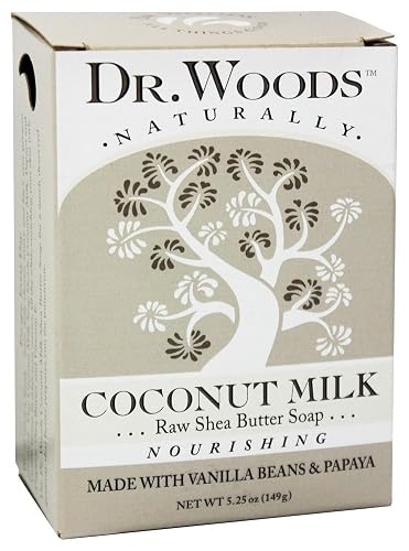 Dr Woods Bar Soap Coconut, Size 5.25z (Pack of 3) Beauty & Personal Care Dr. Woods