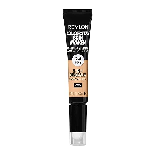 Revlon ColorStay Skin Awaken 5-in-1 Concealer, Lightweight, Creamy Longlasting Face Makeup with Caffeine & Vitamin C, For Imperfections, Dark Circles Beauty & Personal Care REVLON