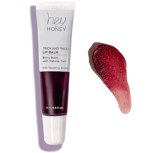 Hey Honey Skincare Trick and Treat Honey Berry Plumping Lip Balm | 2 In 1 Natural Tint with Hydrating & Moisturizing Properties | Targeting Your Lips Beauty & Personal Care Hey Honey