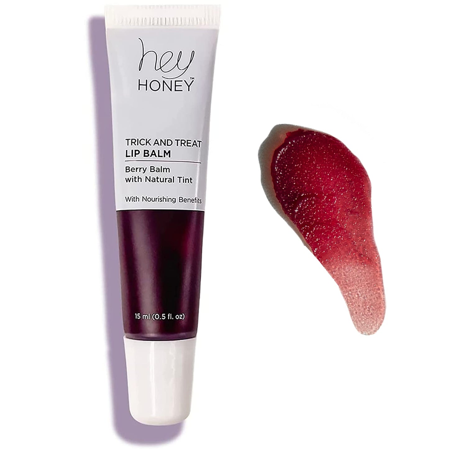 Hey Honey Skincare Trick and Treat Honey Berry Plumping Lip Balm | 2 In 1 Natural Tint with Hydrating & Moisturizing Properties | Targeting Your Lips Beauty & Personal Care Hey Honey