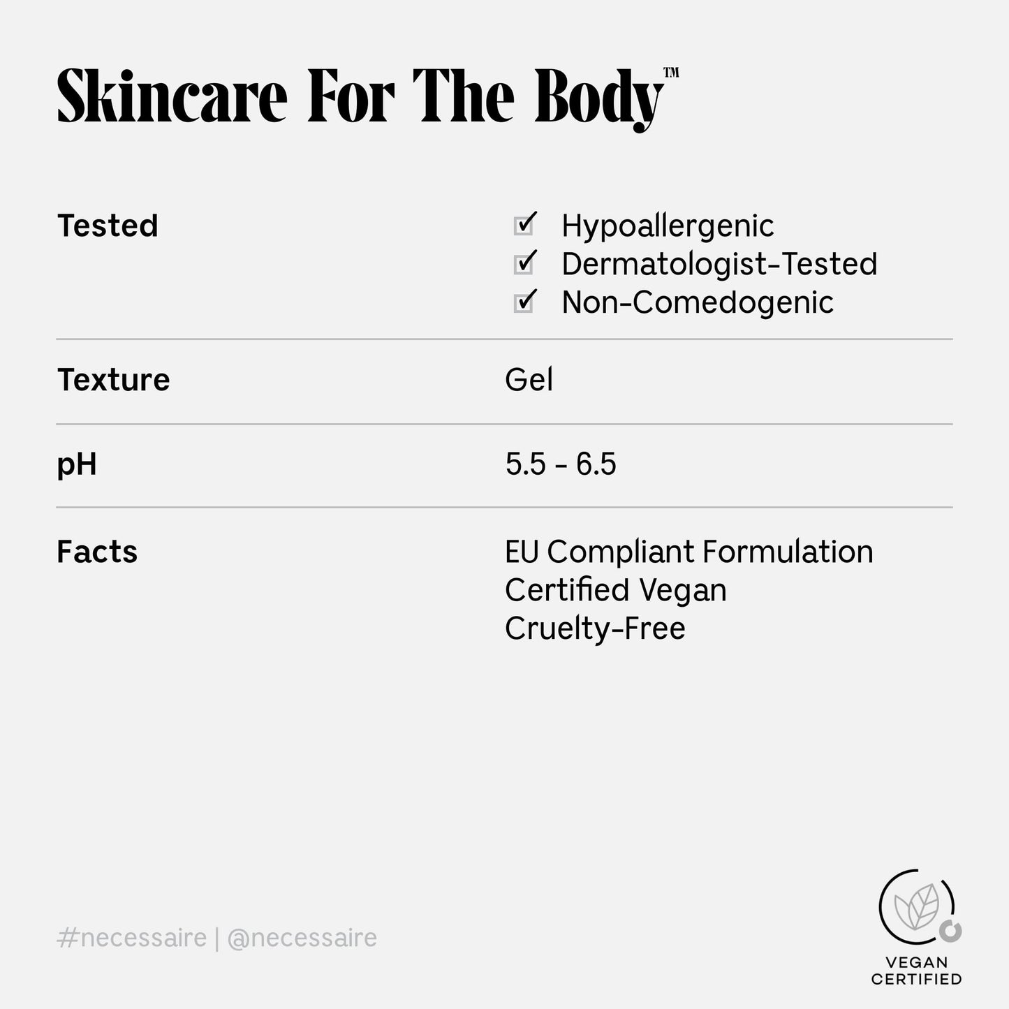 Nécessaire The Body Wash. Sandalwood. Multi-Vitamin Gel Cleanser. Nourish, Soften. Hypoallergenic. Dermatologist-Tested. No SLS/SLES. 250 ml / 8.4 fl Beauty & Personal Care Nécessaire