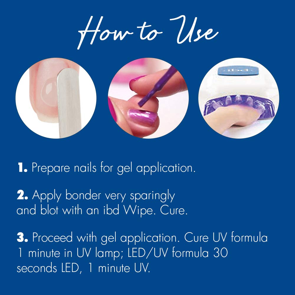 IBD UV Bonder for Excellent Adhesion, Great for Nail Gels and Acrylic Nails 0.5 oz Beauty & Personal Care IBD