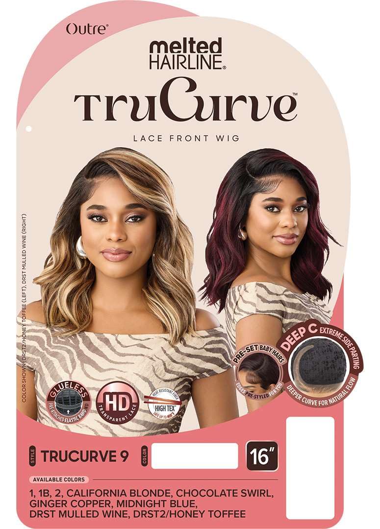 Outre Lace Front Wig - Melted Hairline - TruCurve - TruCurve 9 (OFF BLACK 1B)