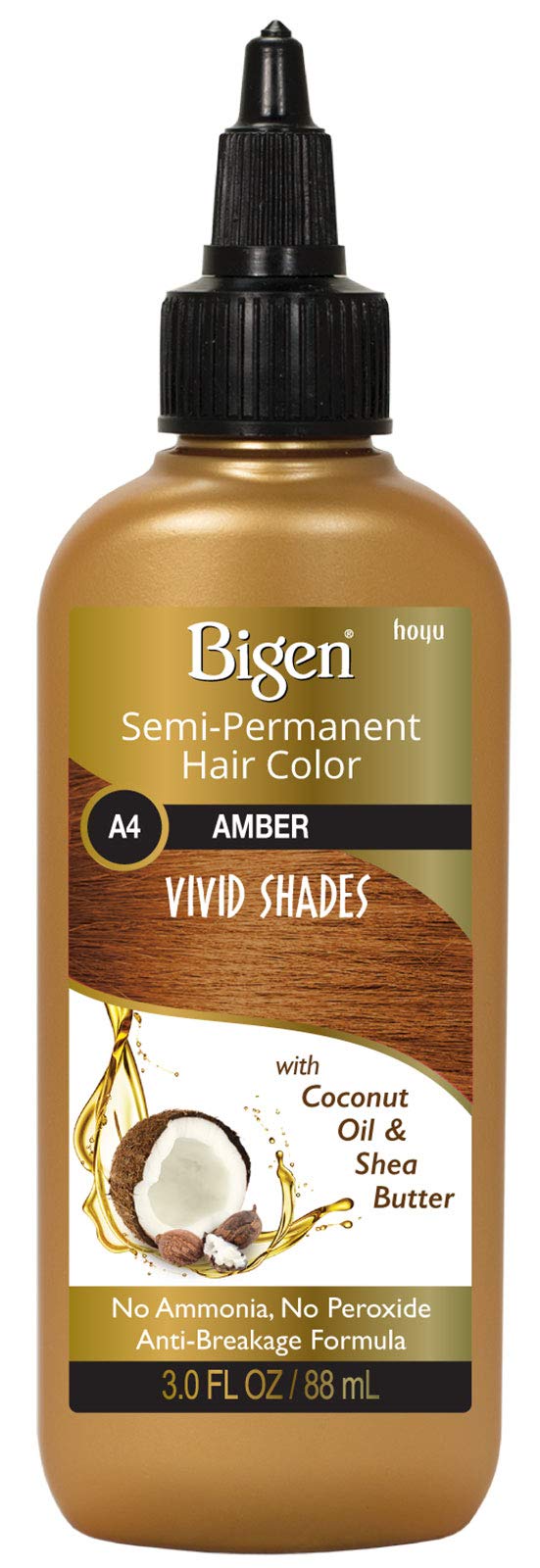 Bigen Semi Permanent Hair Color #A4 Amber, 3 oz (Packs of 6) Beauty & Personal Care Bigen