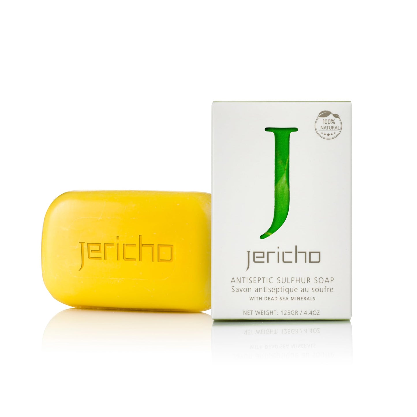 Jericho Dead Sea Sulfur Soap with Olive Oil - Helps with Acne, Psoriasis, Eczema & Blackheads - For Oily to Normal Skin - Vegan Face & Body Bar Beauty & Personal Care Jericho