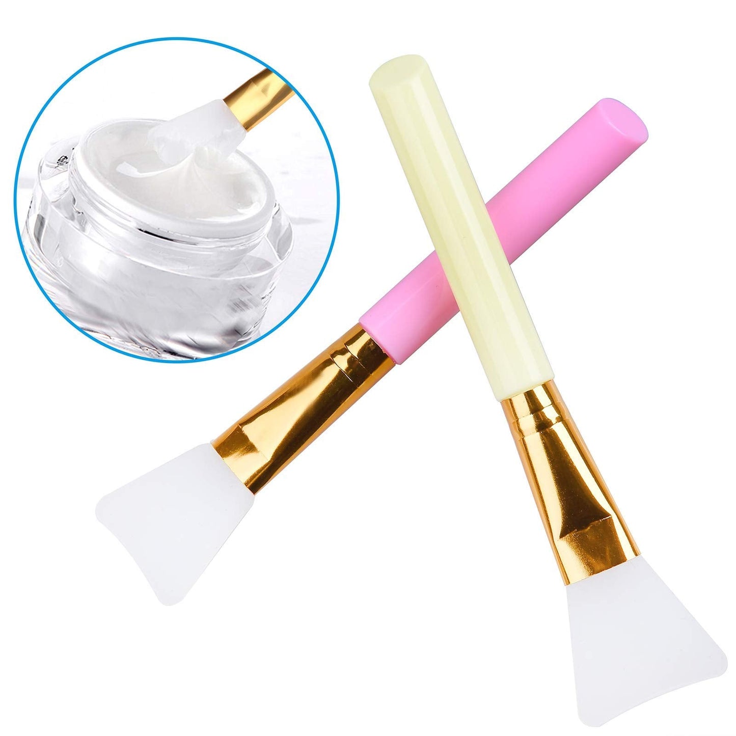 3 PCS Premium Silicone Face Mask Brush, AULLUA Mask Beauty Tool, Soft Silicone Facial Mud Mask Applicator Brush, Hairless Moisturizers, Body Lotion Beauty & Personal Care AULLUA