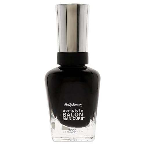 Sally Hansen Complete Salon Manicure Nail Polish | Multi-Benefit Nail Color | Strengthening Keratin Formula | 403 Hooked On Onyx Beauty & Personal Care Sally Hansen