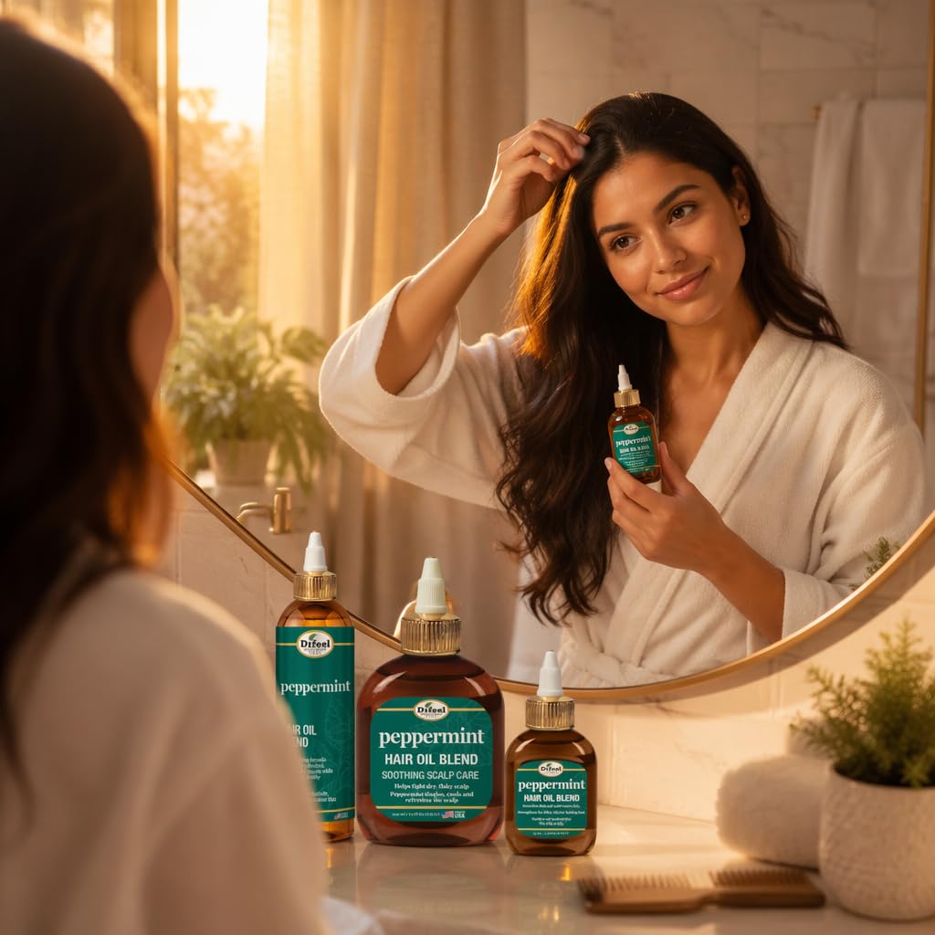 Difeel Peppermint Scalp Care Hair Oil 7.1 Ounces