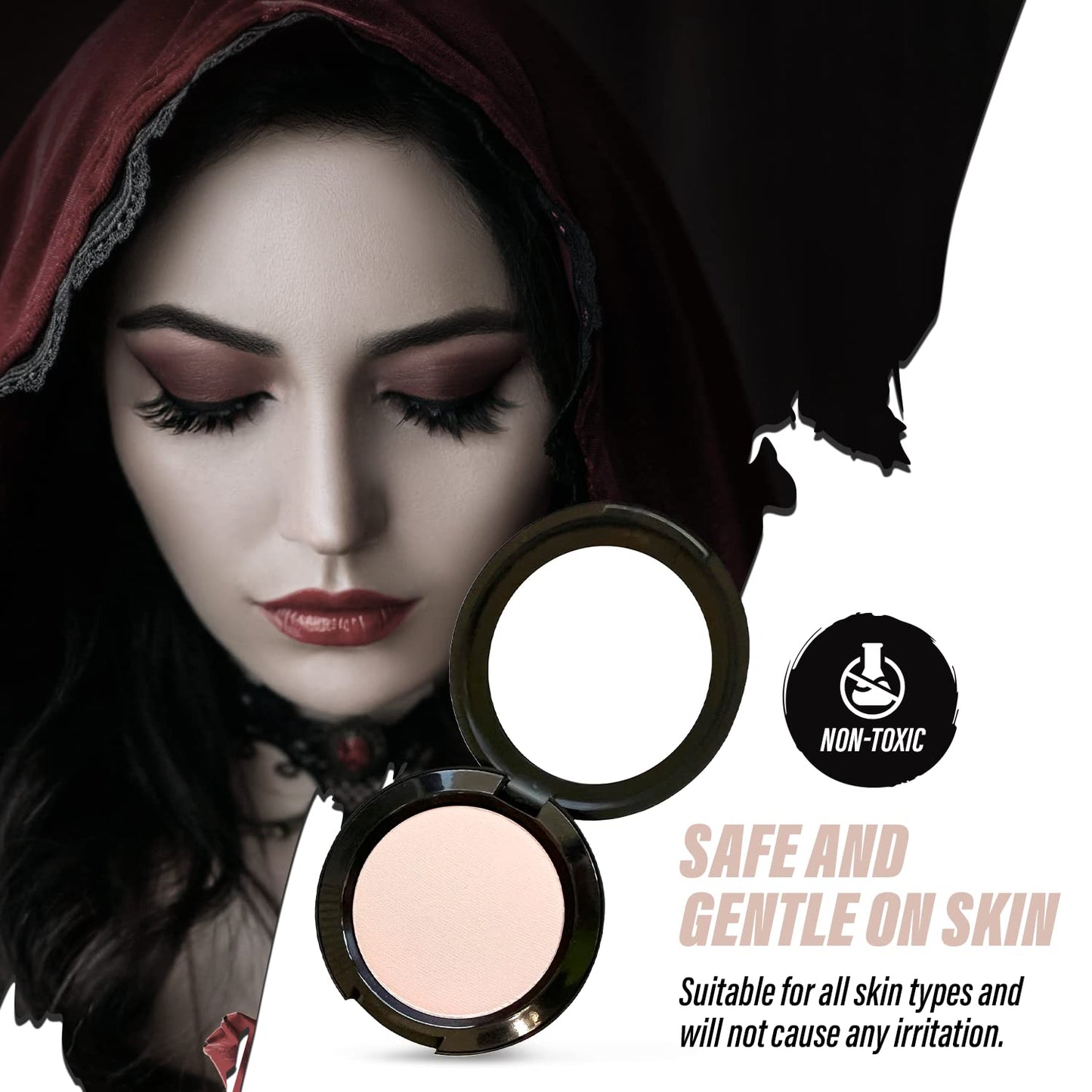 MANIC PANIC Coffin Dust Pressed Setting Powder - Long Lasting Translucent Powder - Combats Shine & Makeup Transferring - Vegan & Cruelty-Free Face Beauty & Personal Care MANIC PANIC