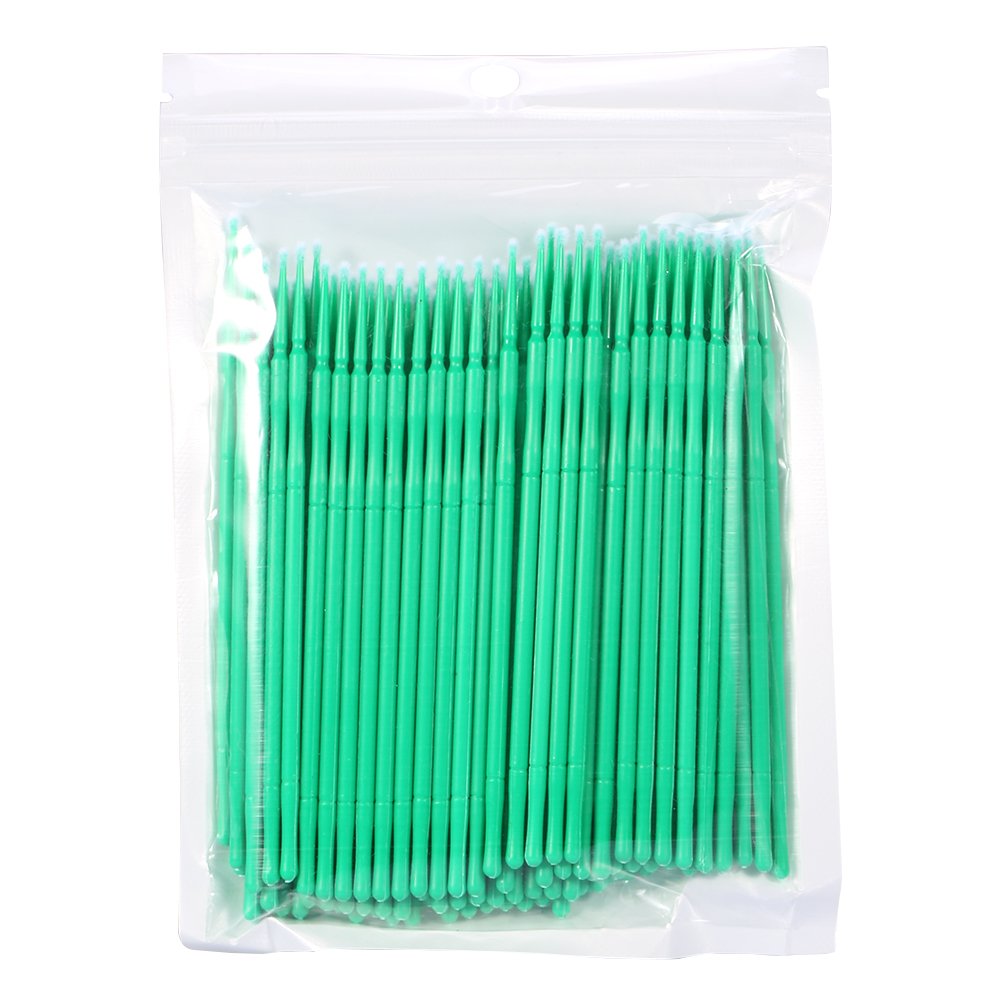 Salmue 4 Colors Available 100PCS/Bag Disposable Micro Applicator Brushes, Women Eyelash Extension Brushes for Makeup Brushes, Extension Mascara Brush Beauty & Personal Care Salmue