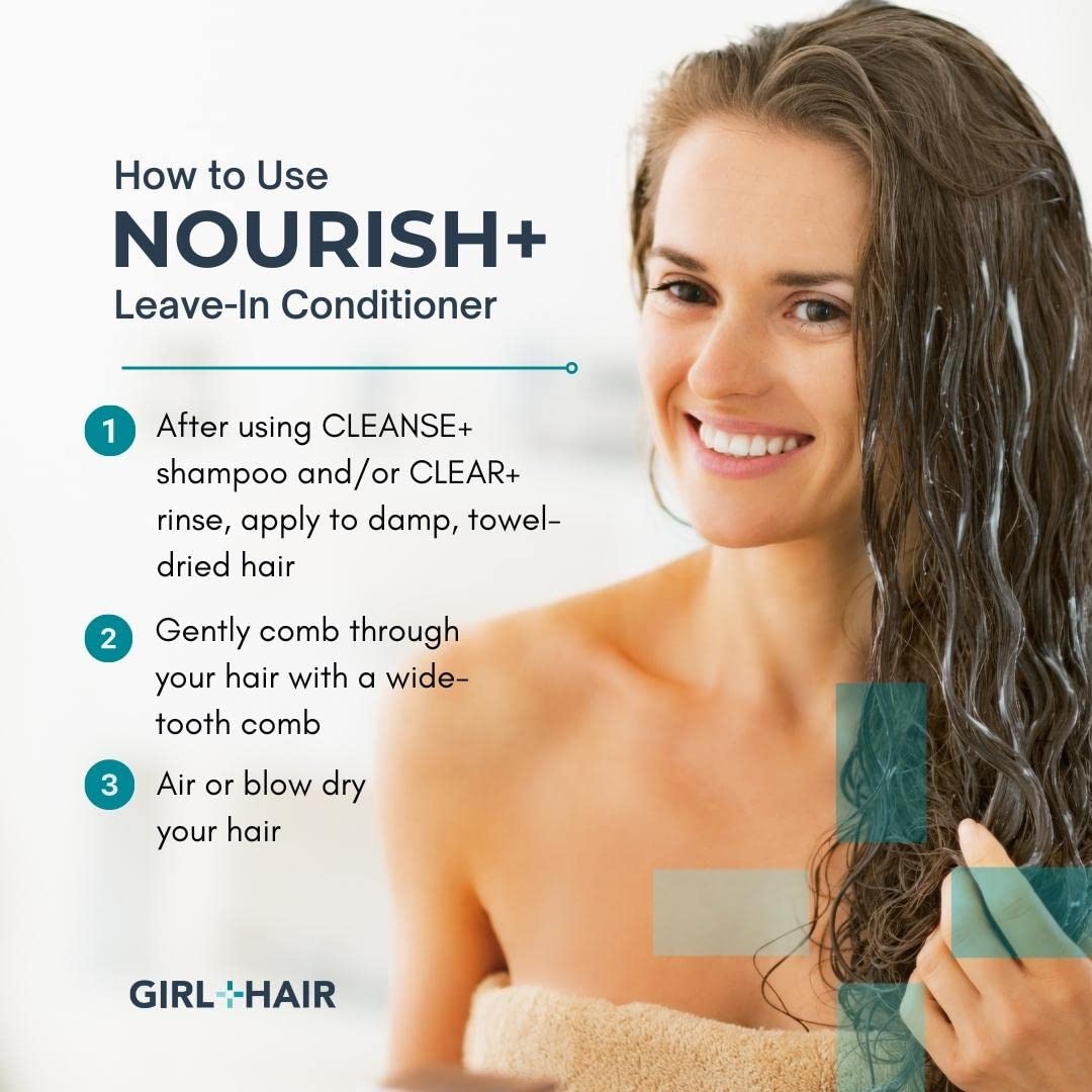 G+H NOURISH+ Moisturizing Leave-In Conditioner | Shea Butter, Tea Tree Oil | Promote Hair Growth, Healthy Scalp | Sulfate & Silicone Free | 10.1 Fl Oz Beauty & Personal Care GIRL+HAIR