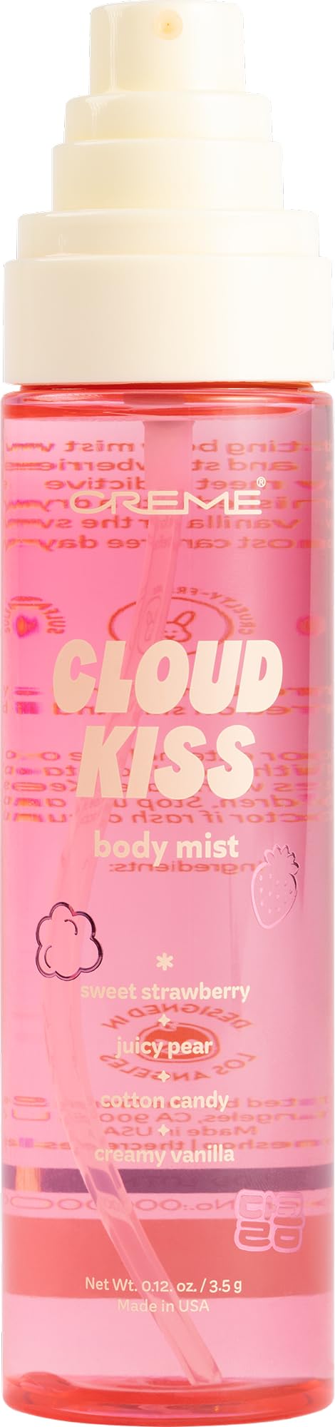 The Crème Shop Body Mist | Body & Hair Perfume for Women, Body Spray Fragrance, 3.38 fl. oz. (Cloud Kiss) Beauty & Personal Care The Crème Shop