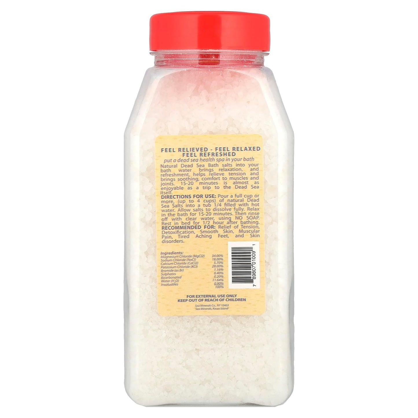 Sea Minerals Mineral Bath Salt From The Dead Sea, 32 Oz Beauty and Personal Care Sea Minerals