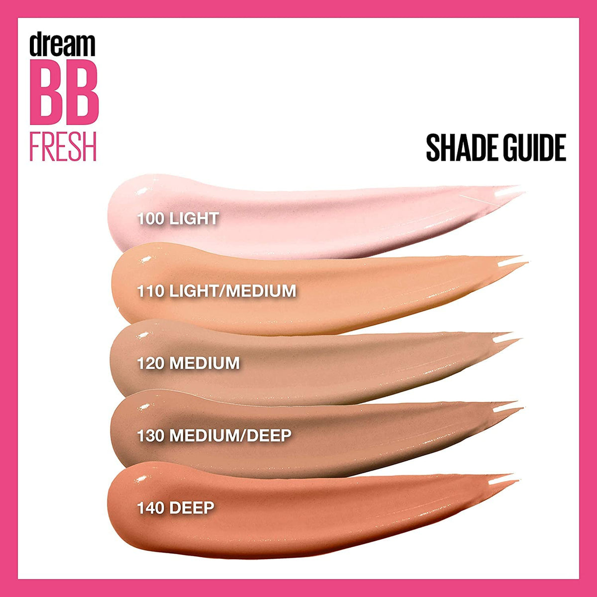 Maybelline Dream Fresh Skin Hydrating BB cream, 8-in-1 Skin Perfecting Beauty Balm with Broad Spectrum SPF 30, Sheer Tint Coverage, Oil-Free, Medium