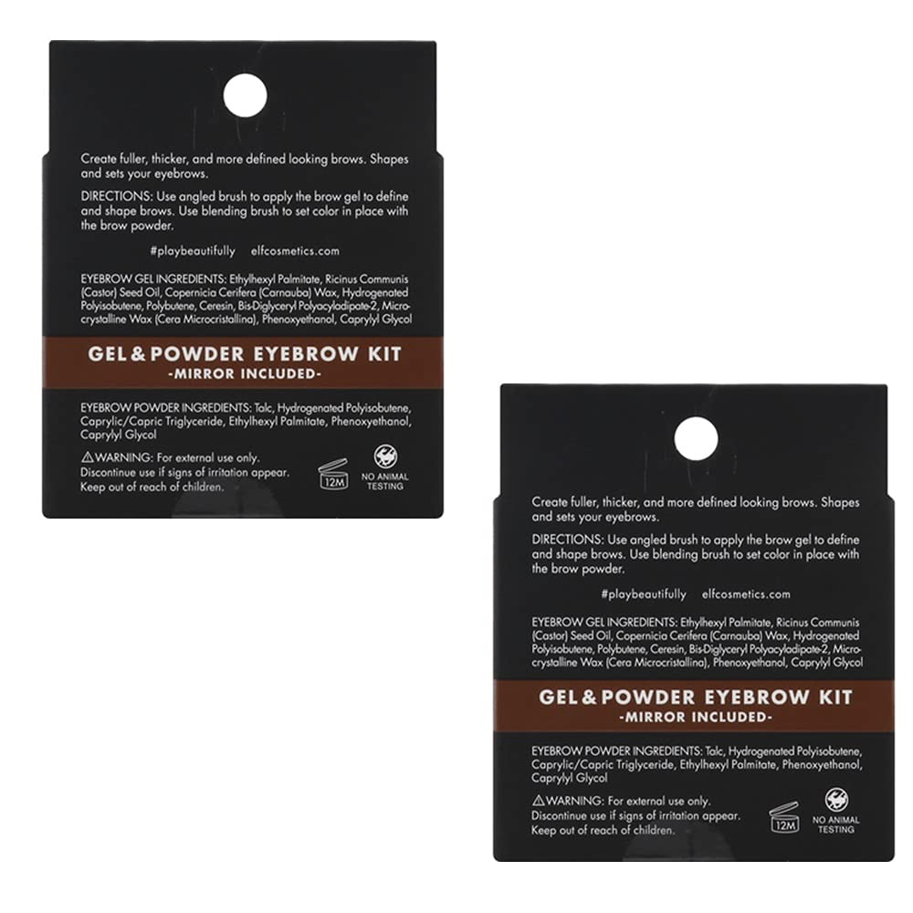 Pack of 2 e.l.f. Gel & Powder Eyebrow Kit, Light 813012 Beauty & Personal Care e.l.f.