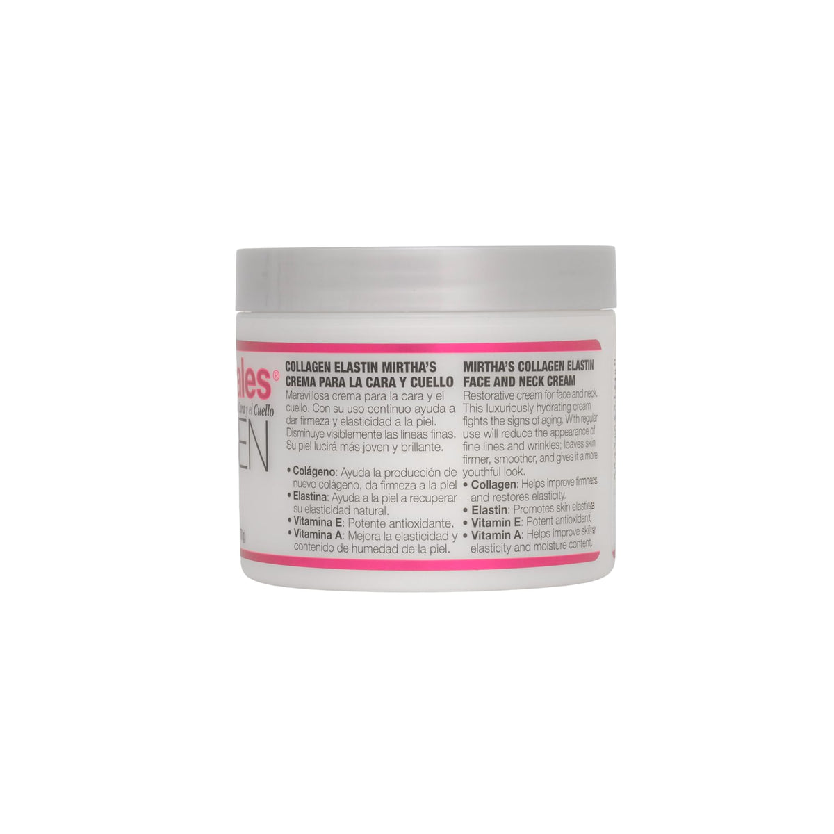 Mirta De Perales Collagen Elastin Face & Neck Cream with Vitamins A & E | Hydrating Anti-Aging Moisturizer for Firmness, Elasticity, Fine Lines Beauty & Personal Care Mirta De Perales